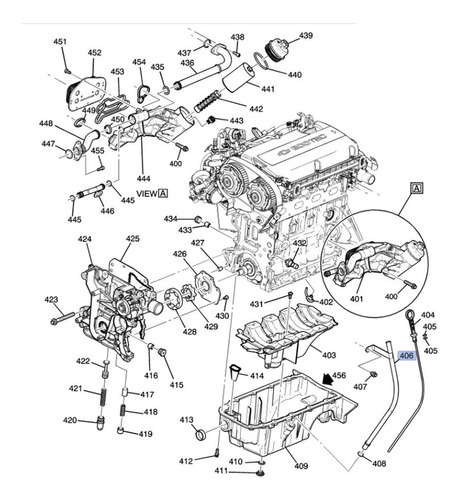 Tubo Bayoneta Nivel Aceite Motor Saturn Astra 1.8l L4 2008 Foto 5