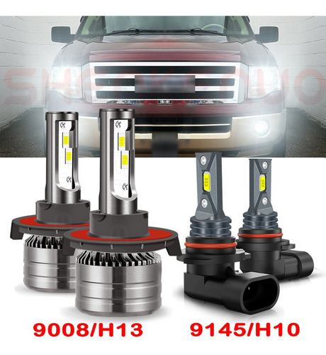 S 9005 9006 Kit De Focos Led For Ford Luz Alta Y Baja 8000lm Ford Expedition