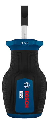 Destornillador Bosch Pro Corto Plano Sl 1,0 X 5,5 X 25 Mm