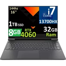 Hp Victus 16 144hz Ci7-13700hx 32gb Ddr5 1tb Ssd Rtx4060 8gb