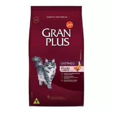 Alimento Gran Plus Castrados Para Gato Adulto Sabor Salmão E Arroz Em Sacola De 3kg