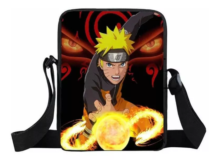 Lancheira Infantil Bolsa Escolar Naruto Ninja Mochila Ombro
