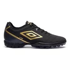 Chuteira Umbro Attak Eternal Society - Preto+dourado