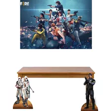 Free Fire Kit Display 2 De Chão + Painel 100 X 0,70 Cm