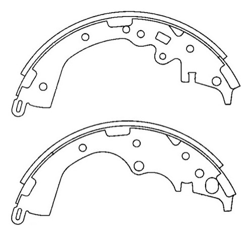 Balatas Freno Tras Para Toyota Hiace 2.5 2008 2011 Foto 2