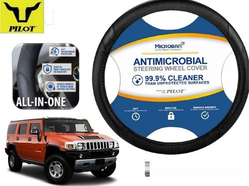 Funda Cubrevolante Negro Antimicrobial Hummer H2 2004 Foto 3