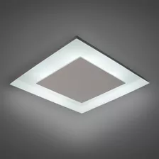 Lustre Embutir Quadrado Iluminação Decorativa Indireta 45x45 Cor Branco Voltagem 110v/220v (bivolt)