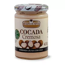 Cocada Premium Cremosa Mais Leite E Coco Reserva De Minas 400g