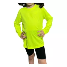 Camiseta Blusa Manga Longa Infantil Proteção Solar Ev 35+ 