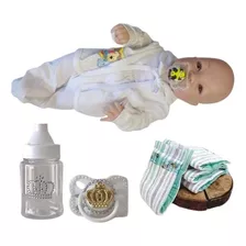 Bebê Reborn Realista Com Acessórios De Recém-nascido