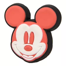 Pin Crocs Jibbitz Disney Mickey Mouse Face En Rojo Y Blanco 