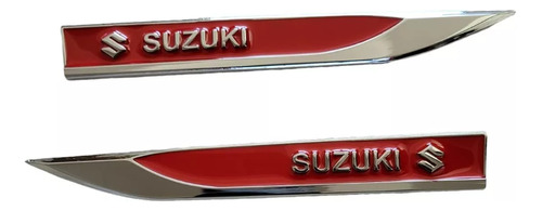 Emblemas Espadines Rojos Adheribles Suzuki Samurai 1999 Foto 3
