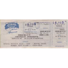 Ingresso Bruce Dickinson Olympia 16 03 1995 3603