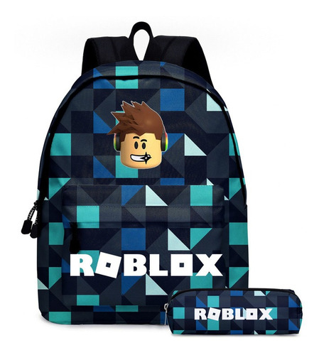 Roblox Mochila Conjunto De Para Estudantes Escolar Crianças Desenho Animado  Anime Mensageiro Estojo De Três Peças