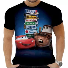 Camisa Camiseta Relampago Mcqueen Desenho Carro Meni No J10