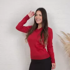 Blusa Gola V Sueter Feminino Tricot Liso Direto Da Fábrica