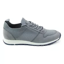 Tenis Para Hombre Lob Footwear Textil Gris 90804018