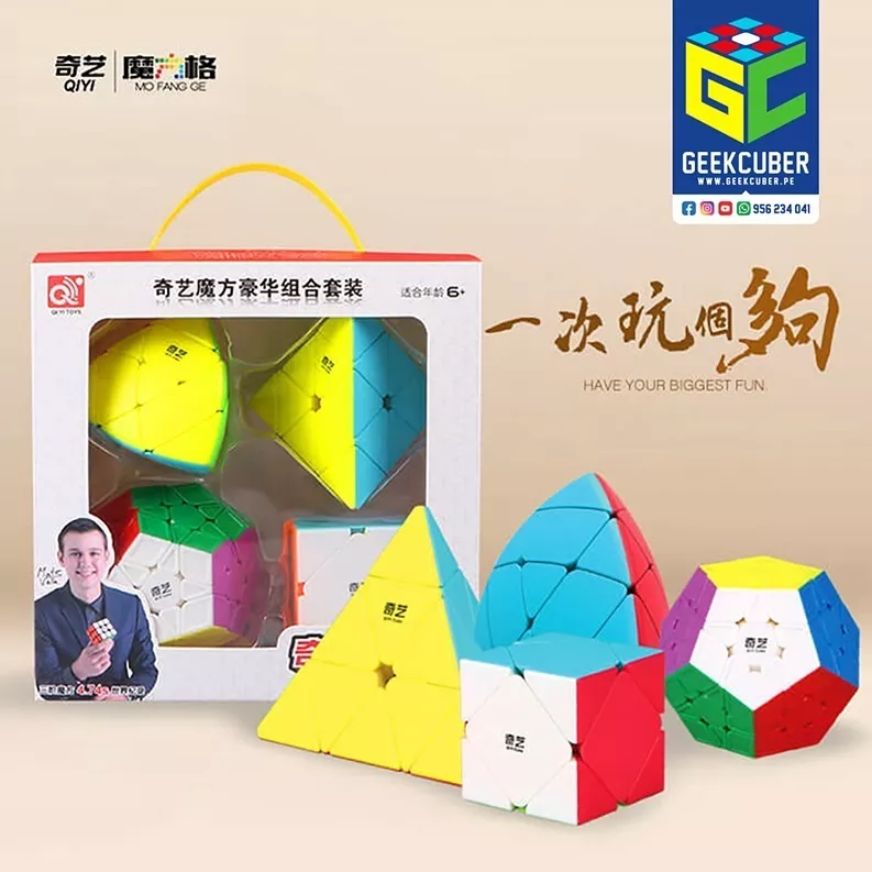 Qiyi Pack (mega,pyra,skewb,mastermorphyx) Cubo Mágico Rubik