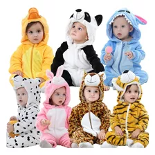 Pijama Macacão Infantil Bicinho Fantasia Inverno Animais