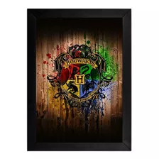 Pôster Quadro Decorativo 4 Casas De Harry Potter A3 42x30cm.