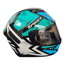 Capacete Fechado Peels Spike 2 1st Verde Brilho + Vis Fumê 