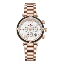 Relógio De Quartzo Feminino Reward Luxury Chronograph