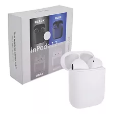 Audífonos In-ear Inalámbricos Bluetooth I12 Blanco