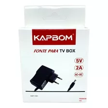 Fonte Alimentação Tv Box Kapbom Original Bivolt 5v 2a Ka Pro
