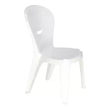 Cadeira Plastica Monobloco Infantil Vice Branca