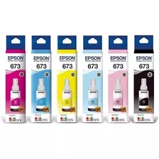 Kit Refil De Tinta Original Epson T673 L810 L805