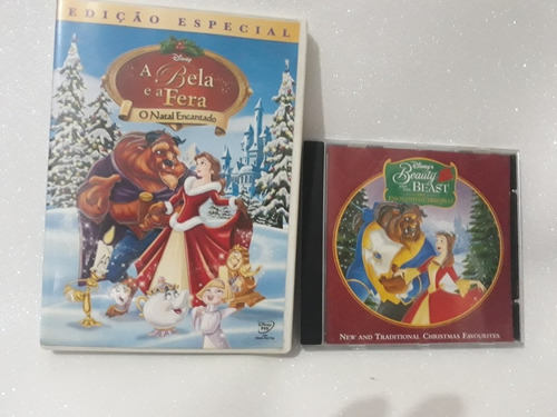 Dvd E Cd A Bela E A Fera Natal Disney Frete Grátis 