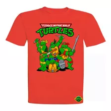 Polera Tortugas Ninjas, Niños/as, Jóvenes, Manga Corta 