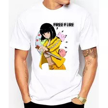 Hermosas Camisas Hombre Blanca Free Fire Battle