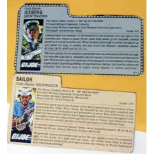 Comandos Ação 2 File Cards Shipwreck -sailor + Gijoe Anos 80