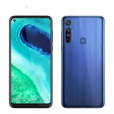 Usado: Motorola G8 64 Gb Azul - Muito Bom