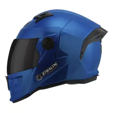 Capacete Moto Masculino Stealth Solid Brilhante Vis. Fumê