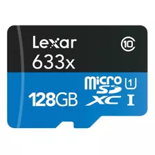 Memoria Micro Sd 128 Gb Clase 10 A1 4k Uhd 100 Mbs Lexar
