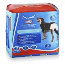 Fralda Higiênica Pet Fêmea Tam. G 12pcs Blue Mimo - Pp374