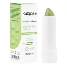 Balsamo Labial Hidratante Con Protector Solar Ruby Skin 