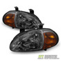 Par Faros Negro Interior Honda Civic Del Sol Vtec 1995 1.6l