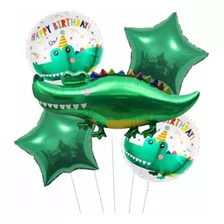 Set Ee Globos Cocodrilo X5 Pcs