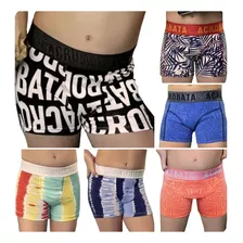 Pack X3 Boxer Acrobata Algodon/lycra Estampados Niño 4-14