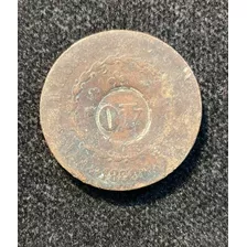 18364 Moeda 80 Réis 1832r Carimbo 40 Réis Cobre 