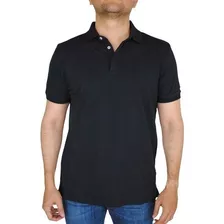 Polo Kenneth Cole Lisa Básica Marino Manga Corta Para Hombre