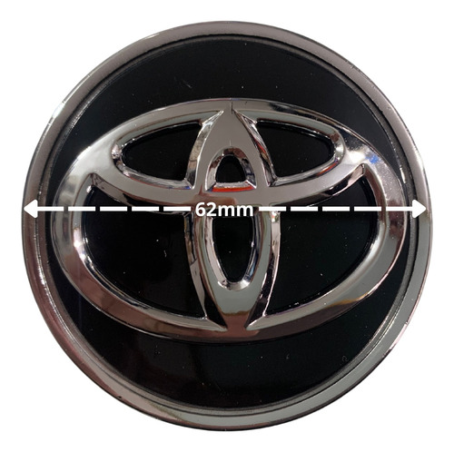 Centros De Rin Toyota Negros 62mm (4) Foto 2