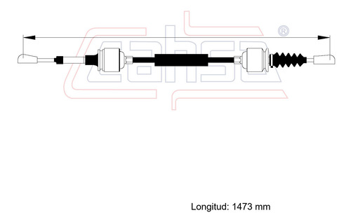 Cable Selector Velocidades Para Chevrolet Celebrity 1987 2.8 Foto 2