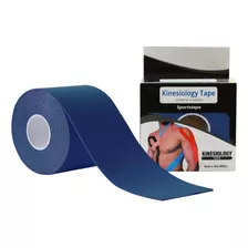 Bandagem Elástica Adesiva Kinésio Tape 5cmx5m Cor Azul