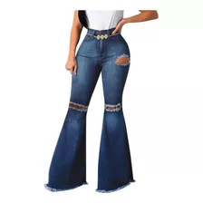 Calças Femininas Flare Jeans De Perna Larga A