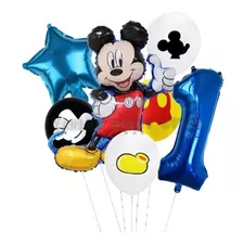 Curucu Set De Globos Cumpleaños Mickey Mouse 1 Año