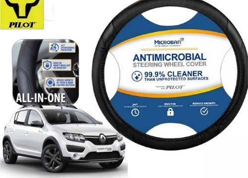 Funda Cubrevolante Negro Antimicrobial Renault Stepway 2016 Foto 4